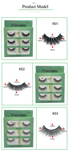 Faux Mink Eyelashes - 3 pairs