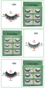 Faux Mink Eyelashes - 3 pairs