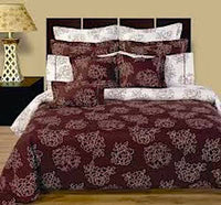 Cloverdale 11-pc Duvet Cover & Sheet Set Reversible 100% Cotton Bedding Set
