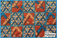 Patchwork African Fabric Table Mats - Rectangular Set of 6
