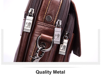 FUZHINIAO Genuine Leather Mens Bag
