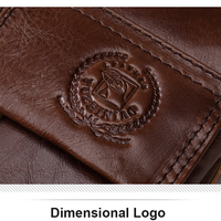 FUZHINIAO Genuine Cow Leather Men Messenger Bag