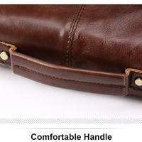 FUZHINIAO Genuine Cow Leather Men Messenger Bag
