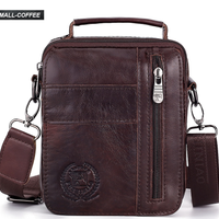 FUZHINIAO High Quality Genuine Cowhide Leather Men Messenger Bag