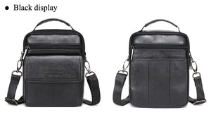 Meigardass Genuine Leather Flap Shoulder Bag