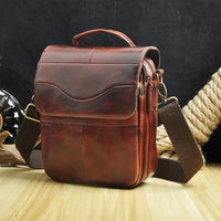 Go-Luck Brand Genuine Leather Casual Men's Handbag
