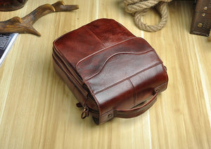 Go-Luck Brand Genuine Leather Casual Men's Handbag