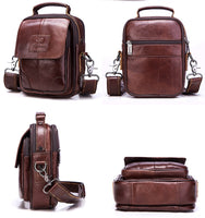 FUZHINIAO Genuine Leather Mens Bag
