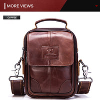 FUZHINIAO Genuine Leather Mens Bag
