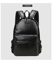 VORMOR Preppy Style Leather School Backpack Bag
