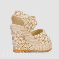 Women's Lace Wedge Sandals