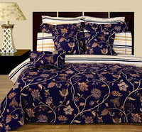 Lilian 11- Pc Duvet Cover & Sheet Set - Reversible Bedding Set
