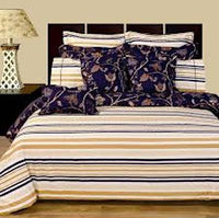 Lilian 11- Pc Duvet Cover & Sheet Set - Reversible Bedding Set
