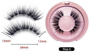 Magnetic 5 Eyelashes Set