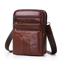 Meigardass - Gold Brand Coral Genuine Leather Messenger Bag