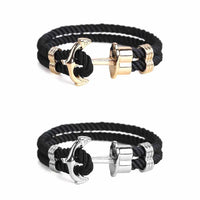 Men’s Punk Style Anchor Bracelet