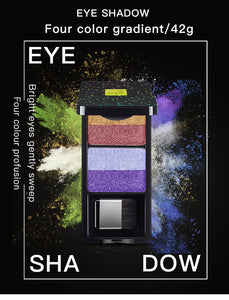 Pudaier 4-Colors Shimmer Eyeshadow