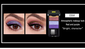 Pudaier 4-Colors Shimmer Eyeshadow