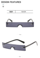 Rimless Rectangle Sunglasses
