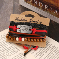 Vintage Wood Beaded Bracelet