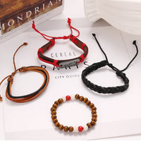Vintage Wood Beaded Bracelet
