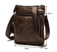 WESTAL Genuine Leather Small Men Bag
