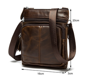 WESTAL Genuine Leather Small Men Bag