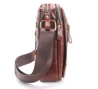 CONTACT'S New Fashion Cowhide Men Messenger Bags
