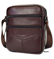 OGRAFF Men Messenger Bags Luxury Genuine Leather Bag
